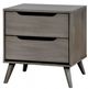 Furniture of America® Lennart 4-Piece Gray Twin Bedroom Set-2