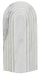 A & B Home White 5" Decorative Marble Roman Sculpture-1