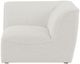Meridian Furniture Miramar Cream Upholstered Modular Corner Chair-2