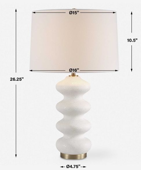 Uttermost® Liora White Table Lamp-2
