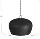 Bassett Mirror Bell Black Pendant-2