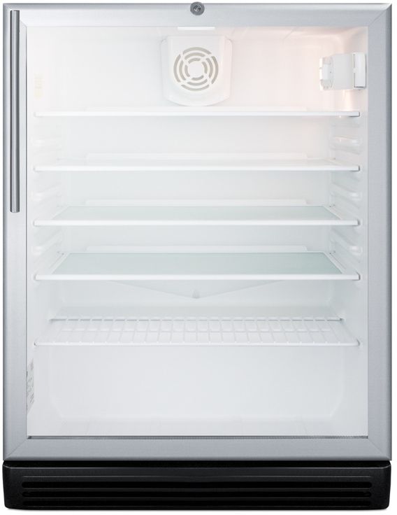 Summit Commercial® 24" 5.5 Cu. Ft. Stainless Steel Beverage Center-0
