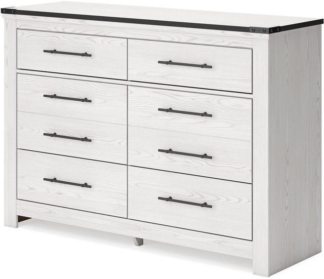 Signature Design by Ashley® Schoenberg White Rustic Dresser-1