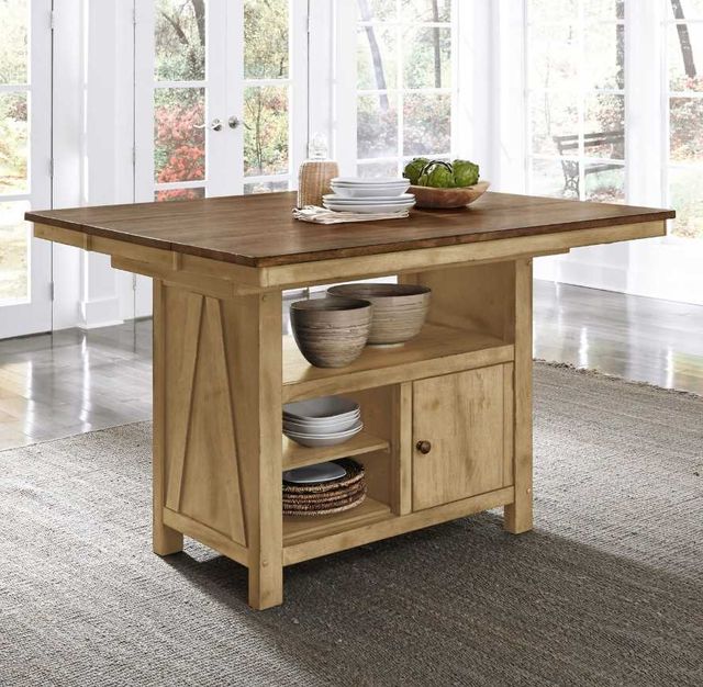 Liberty Furniture Lindsey Farm Brown/Natural Gathering Dining Table-1