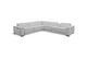 ManWah Cosmo Fog 6pc Immersive Audio Modular Leather Sectional PLUS FREE 55" TV-0