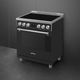 Smeg Professional 20" Matt Black Freestanding Induction Range-3