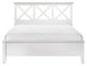 Bernards Nova II White King Panel Bed-1