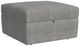 Flexsteel® Flex Gray Square Storage Ottoman-0