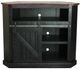 American Heartland Manufacturing Rustic Two Tone Tall Alcove Corner TV Stand-1
