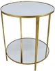 Zeugma Imports® Gold Side Table-2