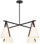 Uttermost® Reins White 4-Light Accent Straps Chandelier-5