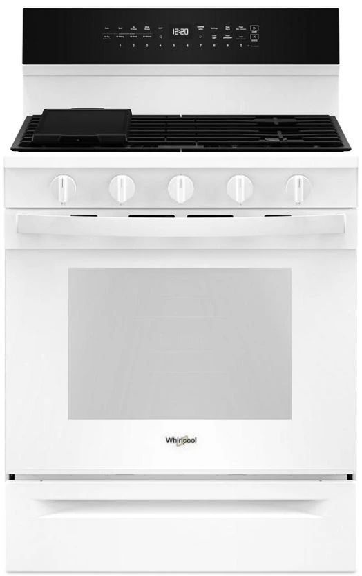 Whirlpool® 30" White Freestanding Gas Range-0