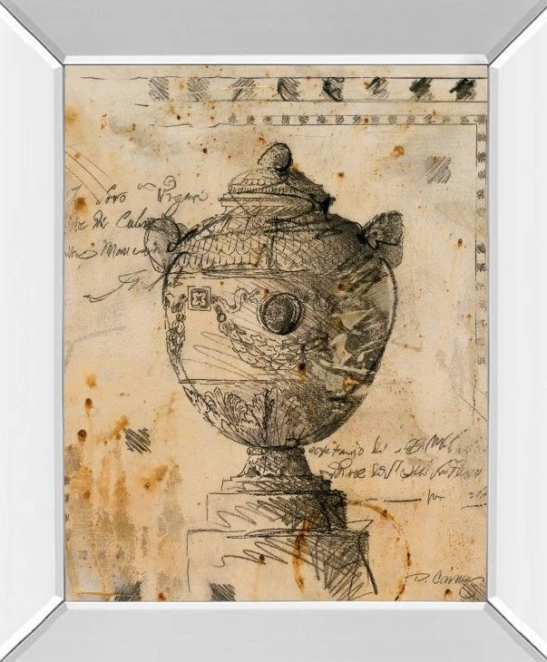 Classy Art A Moment in Time II by Carney Mirror Framed Wall Art-1