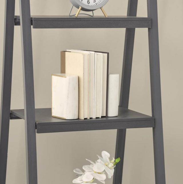 Deco Marche 2-Piece White Rectangular Curved Bookends Set-4