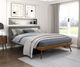 Homelegance® Wrenn Chestnut/Dark Gray Full Platform Bed-1