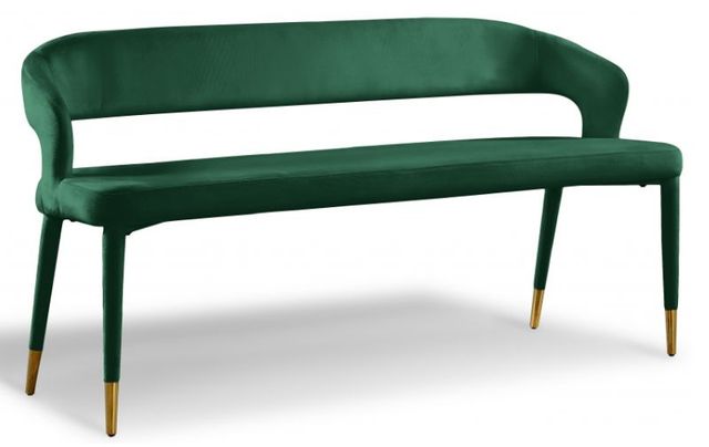 Meridian Furniture Destiny Green Velvet Bench-0