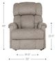 La-Z-Boy® Pinnacle Dune Power Wall Recliner with Headrest-5