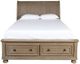New Classic® Home Furnishings Allegra 5-Piece Pewter Queen Sleigh Storage Bedroom Set with Chest and Nightstand-2