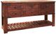 International Furniture Direct Parota Brown Sofa Table-0