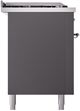 Ilve® Nostalgie II Series 60" Graphite Matte Pro Style Dual Fuel Range-3