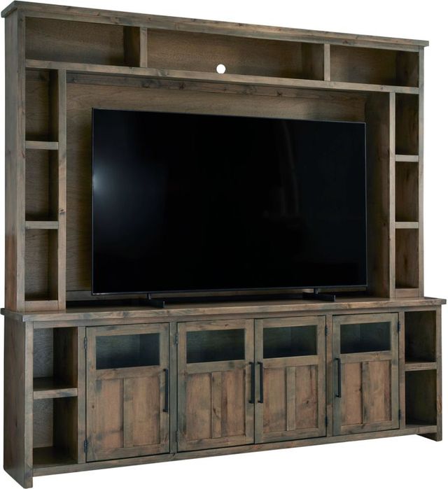 aspenhome® Finnegan Sandy Brown 98" Console and Hutch-0