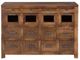 YHD Craftsman Brushed Dark Brown Drawer Cabinet-2