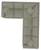 La-Z-Boy® Collins Pewter Sectional with Custom Layout Options-3