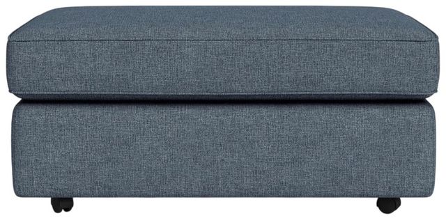 Flexsteel® Vail Blue Dusk Cocktail Ottoman-1