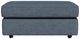 Flexsteel® Vail Blue Dusk Cocktail Ottoman-1