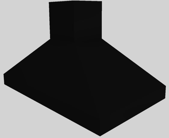 Vent-A-Hood® 48" Black Euro-Style Island Range Hood-3