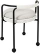 TOV Furniture Pansy Black/Cream Fabric/Iron Outdoor Dining Chair-5