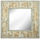 A & B Home Beige/Ivory Melodies Mirror-0