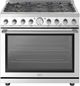 AEG Regent Series 36" Stainless Steel Freestanding Dual Fuel Range-0