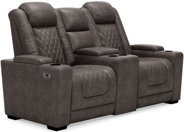 Signature Design by Ashley® HyllMont 3-Piece Gray Power Reclining Living Room Set-2