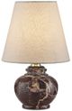 Currey & Company Piccolo Off-White/Oxblood Mini Table Lamp-0