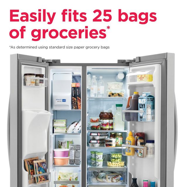 Frigidaire Gallery® 36 in. 25.6 Cu. Ft. Smudge-Proof® Stainless Steel Side-by-Side Refrigerator-13