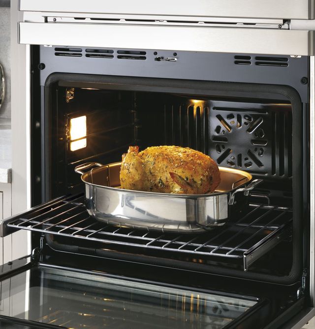 Café™ Professional Series 30” Matte White Smart Double Electric Wall Oven with French Doors-4