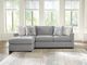 Signature Design by Ashley® Artisian Loft 2-Piece Pewter Right-Arm Facing Full Sleeper Sectional and Chaise-2