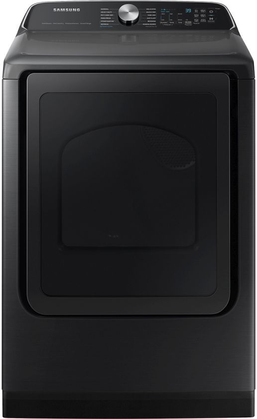 Samsung Brushed Black Top Load Washer & Electric Dryer Laundry Pair-2