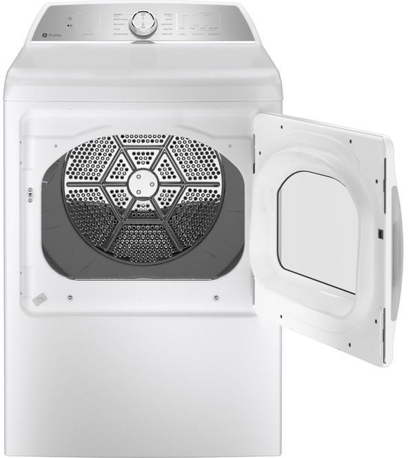 GE Profile™ White Top Load Washer & Gas Dryer Laundry Pair-3