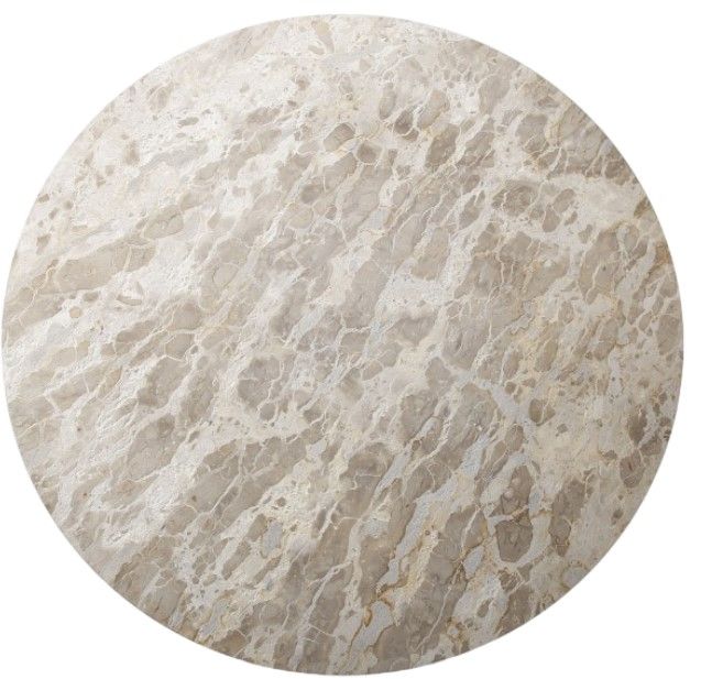 Home Trends & Design Solomon Capri Beige Dining Table with Natural Base-2