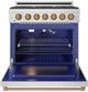 Thor Kitchen® Gordon Ramsay 36" Stainless Steel/Bronze Freestanding Pro Style Gas Range-1