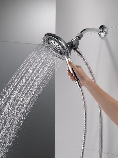 Peerless Universal Showering Components Chrome 4-Setting 2-in-1 Combo Shower-2