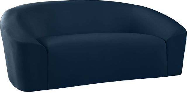 Meridian Furniture Riley Navy Velvet Loveseat-1