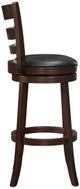 Homelegance® Edmond Black/Dark Cherry Swivel Bar Stool-3