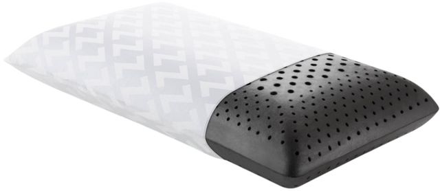 Malouf® Z® Zoned Dough® + Bamboo Charcoal Queen Mid Loft Bed Pillow-0