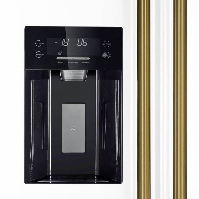 FORNO® Espresso Salerno 36 in. 20.0 Cu. Ft. White Counter Depth Side-by-Side Refrigerator-3