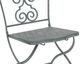 A & B Home Gray Metal Outdoor Folding Chair-1