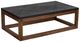 Porter International Designs Skamania Black Coffee Table with Walnut Base-0