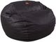 CordaRoy's® Original Black Faux Leather King Bean Bag Chair-0